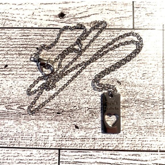 Medical Alert, Dainty T1D Necklace & Charm Set, One Size - Picture 3 of 11